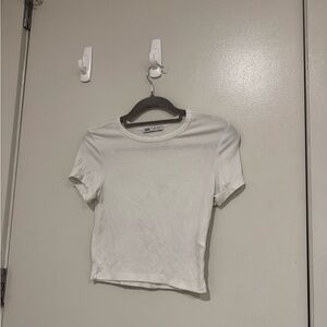 Zara White Short Sleeve Tee